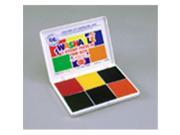 CENTER ENTERPRISES CE SA546 STAMP PAD 6 PADS IN ONE ORANGE RED BLUE YELLOW GREEN PURPLE