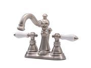 Kingston Brass FS1608APL Two Handle 4 in. Centerset Lavatory Faucet with Retail Pop up