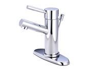Kingston Brass KS8421DL Single Handle 4 in. Centerset Lavatory Faucet with Brass Pop up Optional Deck Plate