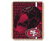 Northwest 1NFL 01903 0013 RET Double Play 49ers NFL Jacquard Throw