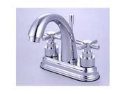 Kingston Brass Elinvar Two Handle 4 Centerset Lavatory Faucet with Brass Pop up