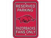JTD Enterprises AP PSNC ARK Arkansas Razorbacks Parking Sign