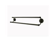 Kingston Brass BA2713ORB Milano 24 Inch Dual Towel Bar Oil Rubbed Bronze