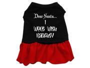 Mirage Pet Products 57 41 XXLBKRD Went With Naughty Screen Print Dress Black with Red XXL 18