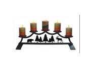 Village Wrought Iron C PFP 22 83 Moose Fireplace Pillar Holde