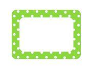 Teacher Created Resources 5174 Lime Polka Dots 2 Name Tags