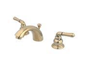 Kingston Brass KB952 Two Handle 4 in. to 8 in. Mini Widespread Lavatory Faucet with Retail Pop up