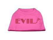 Mirage Pet Products 52 28 XLBPK Evil Rhinestone Shirts Bright Pink XL 16