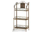 Zingz Thingz 57070248 Rustic Bakers Rack Shelf