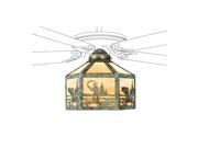 MEYDA 22345 13 in. W Fly Fisherman Fan Light Shade