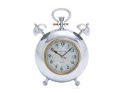 Woodland Import 28358 Beautiful Metal Clock with Display Numbers Snooze Buttons
