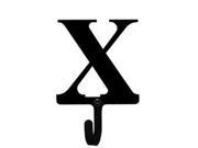 Village Wrought Iron WH X S Letter X Wall Hook Small