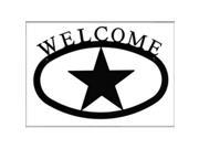 Village Wrought Iron WEL 45 L Large Star Welcome Sign