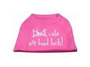 Mirage Pet Products 51 90 XXXLBPK Black Cats are Bad Luck Screen Print Shirt Bright Pink XXXL 20