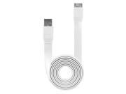 Cellet DAUSB30FWT SuperSpeed USB 3.0 Type A to Micro B Flat Cable White