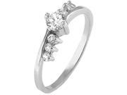 Doma Jewellery MAS02179 9 Sterling Silver Ring with Cubic Zirconia Size 9