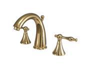 Kingston Brass KS2972NL 8 Inch 18 Inch Widespread Lavatory Faucet Polished Brass