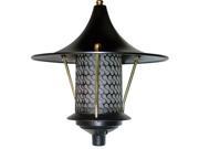 Dabmar Lighting D8000 B Cast Aluminum Flair Top Pagoda Light Black