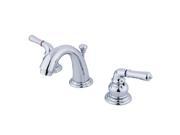 Kingston Brass KB911 Two Handle 4 in. to 8 in. Mini Widespread Lavatory Faucet with Retail Pop up