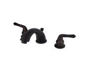 Kingston Brass KB965 Two Handle 4 in. to 8 in. Mini Widespread Lavatory Faucet with Retail Pop up