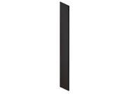 Salsbury Industries 22234BLK Side Panel for Extra Wide Designer Wood Locker with Sloping Hood Black