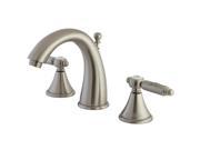 Kingston Brass FS7988GL Two Handle 8 in. to 16 in. Widespread Lavatory Faucet with Brass Pop up