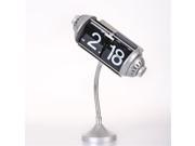 Maples Clock FPB 33D Table Flip Clock with Flexible Goose Neck Stand
