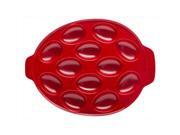 Zak Design Sprinkles Red 0078 2227 Oval 11 In. Egg Tray Pack Of 4