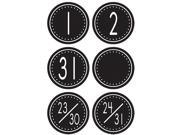 Teacher Created Resources 4878 Black White Crazy Circles Calendar Days