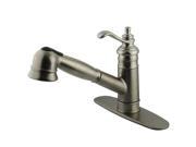Kingston Brass GS7578TL Gourmetier GS7578TL Templeton Pull Out Faucet Kitchen Faucet Satin Nickel