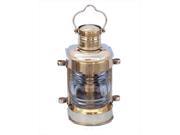 Handcrafted Model Ships NL 1133 10 Solid Brass Masthead Oil Lamp 12 in. Decorative Accent
