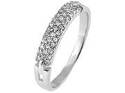 Doma Jewellery MAS02270 6 Sterling Silver Ring with Cubic Zirconia Size 6