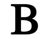 Village Wrought Iron LET B Letter B Large