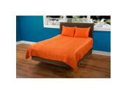 Rizzy Home 3 Piece Quilight Set In Orange And Orange Queen