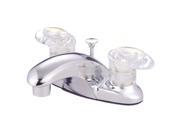 Kingston Brass KB6151ALL Two Handle 4 in. Centerset Lavatory Faucet with Retail Pop up