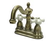 Kingston Brass KB1603PX Two Handle 4 in. Centerset Lavatory Faucet with Retail Pop up