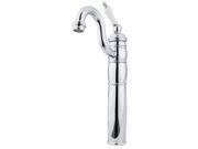 Kingston Brass KB1421PL Single Handle Vessel Sink Faucet with Optional Cover Plate