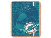 Northwest 1NFL 01903 0010 RET Double Play Dolphins NFL Jacquard Throw