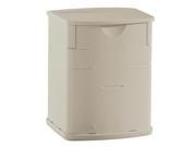 Rubbermaid FG374301SSTON 11 in. H X 6 in. W X 5 in. D Small Sand Color Deck Box