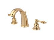 Kingston Brass KB982AL Two Handle 8 in. to 16 in. Widespread Lavatory Faucet with Retail Pop up