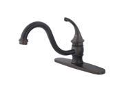 Kingston Brass KB3575GLLS Single Handle 8 in. Kitchen Faucet without Sprayer