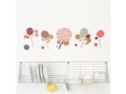 SPOT by ADzif S3335A06 Little Garden Pompom Flowers Wall Decal Color Print