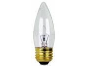 Feit BP25ETC 2 Count 25 Watt Clear Straight Tip Chandelier Light Bulb
