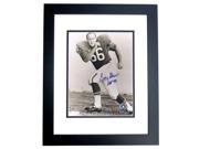 Billy Shaw Autographed Buffalo Bills 8X10 Photo Black Custom Frame Hall Of Famer