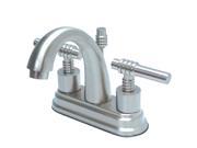 Kingston Brass Milano Two Handle 4 Centerset Lavatory Faucet with Brass Pop up