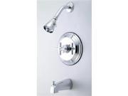 Kingston Brass KB2631EX Pressure Balance Tub Shower Faucet Polished Chrome