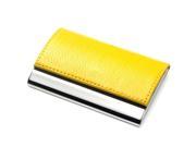 Aeropen International CC 36 Yellow PU Leatherette Metal Card Case