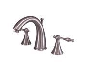 Kingston Brass KS2978NL Two Handle 8 in. to 16 in. Widespread Lavatory Faucet with Brass Pop up