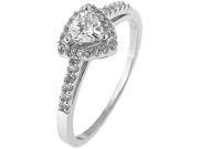 Doma Jewellery MAS02177 5 Sterling Silver Ring with Cubic Zirconia Size 5