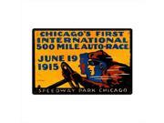 Past Time Signs JG063 Chicago 500 Automotive Metal Sign